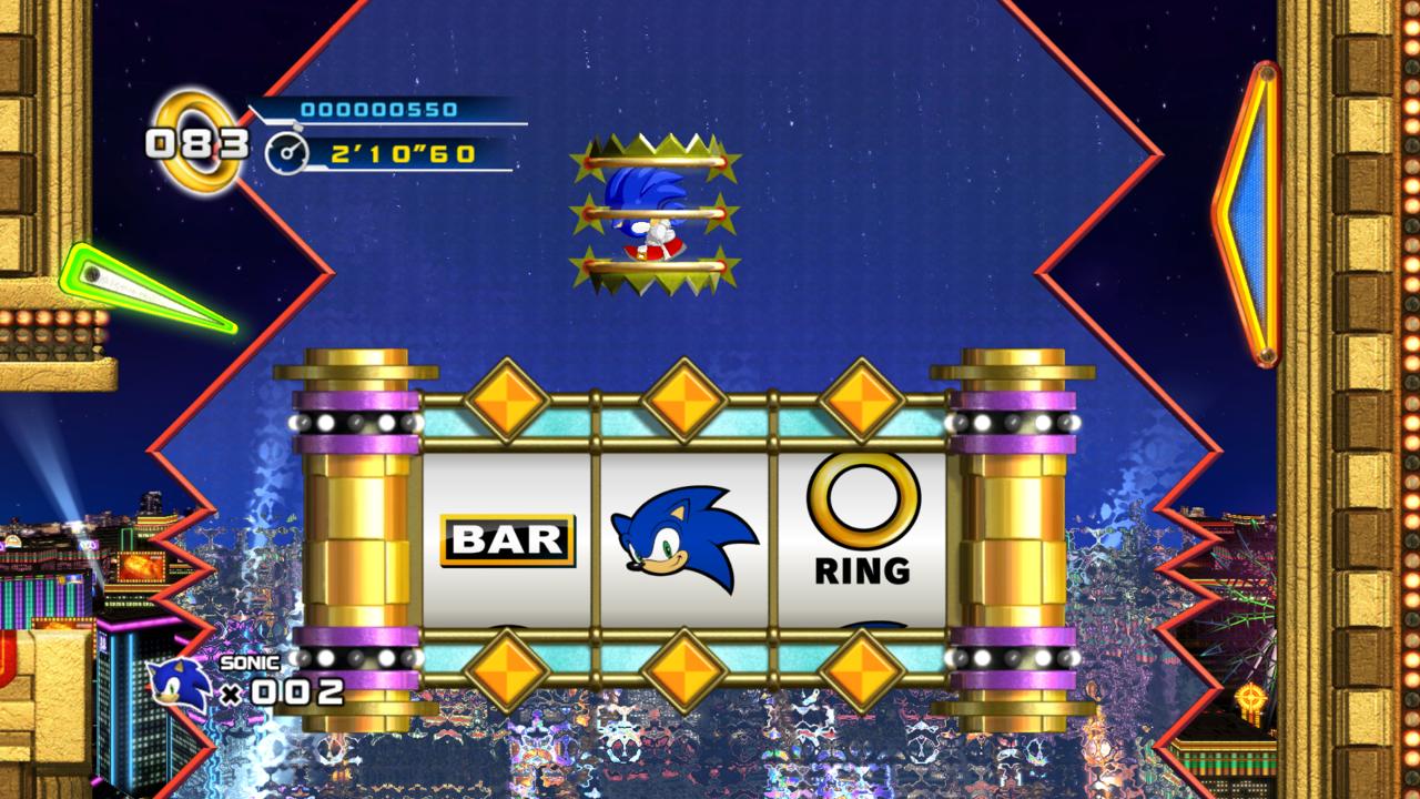 screenshot of Casino Night Zone in Sonic the Hedgehog