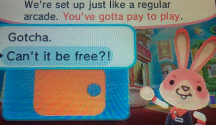 Nintendo rabbit explaining pay to play