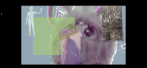 a collage of images, including a Furby toy